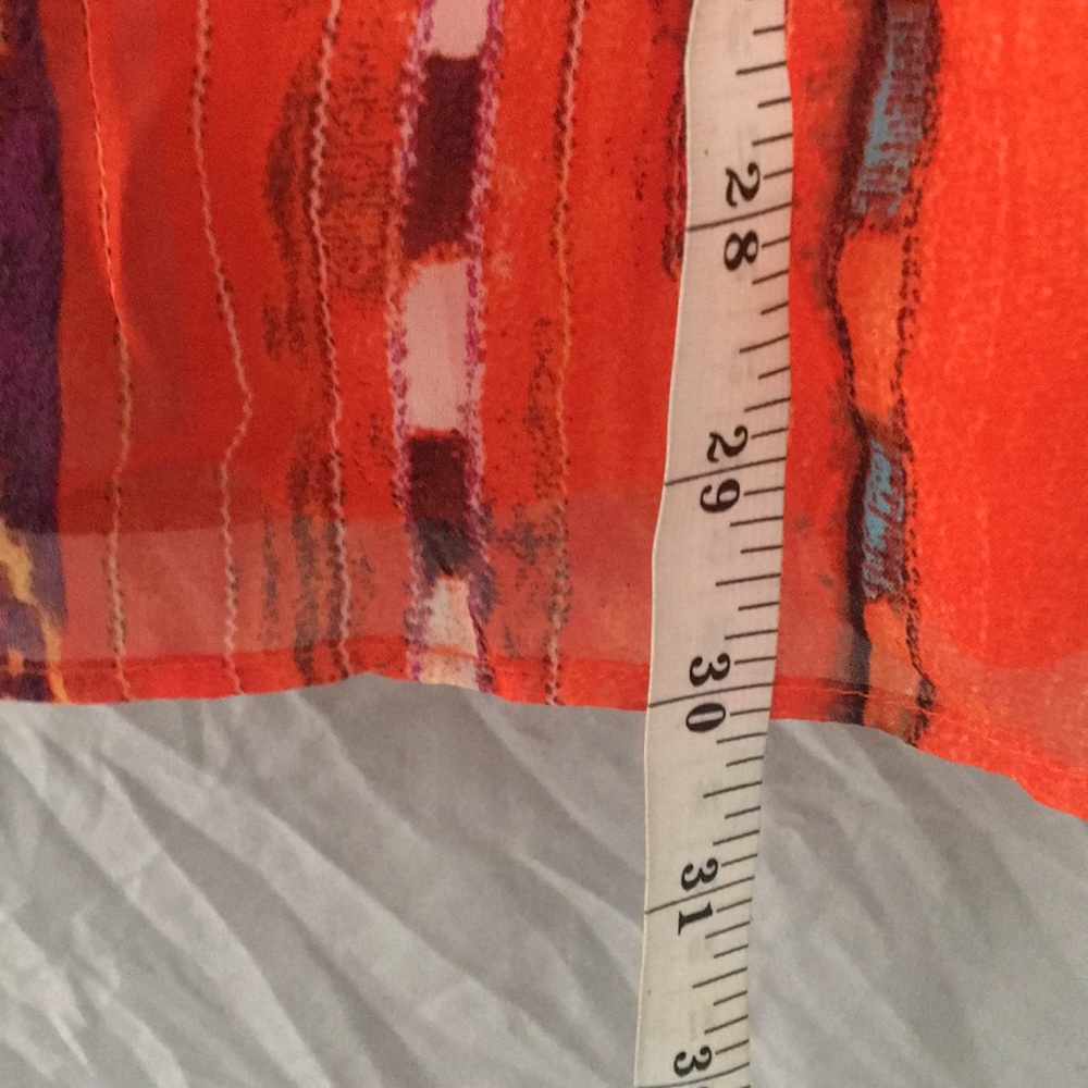 NWT City Triangle Orange & Blue Dress Size XL - Picture 7 of 8